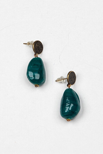 Lila Rosa Ethnic Authentic Natural Stone Earrings