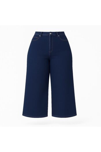 ELONİ New Season - Premium Super Battal High Waist Flexible/Lycra Wide Leg Denim Pants