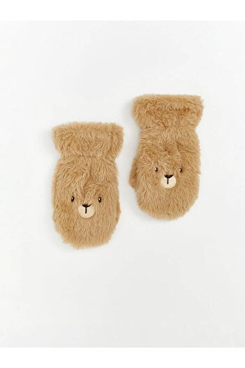 LC Waikiki Bear Teddy Embroidered Baby Boy Gloves (W5)