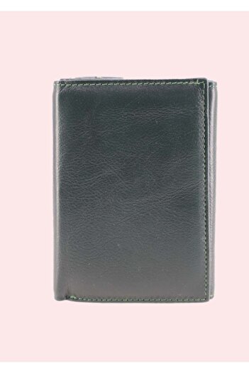 HASSION Women's Wallet, Genuine Leather G065, Dark Green