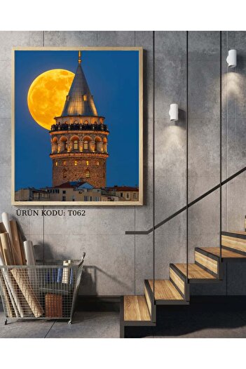 Dialands Mozaik Full Moon at Galata Tower 40X60Cm