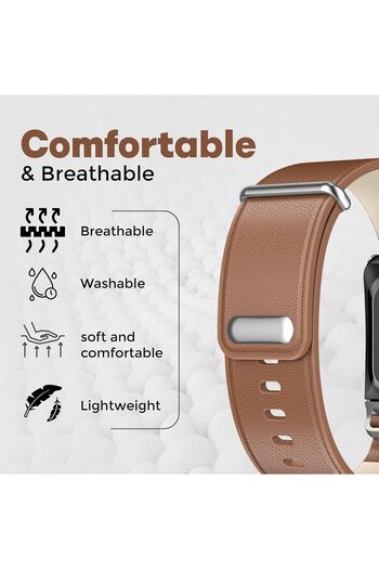 Specton Luxe Tapered Leather Replacement Band Compatible WHOOP 5.0, One, Peak, and Life Fitness Tr