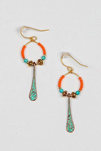 Lila Rosa Ethnic Authentic Earrings