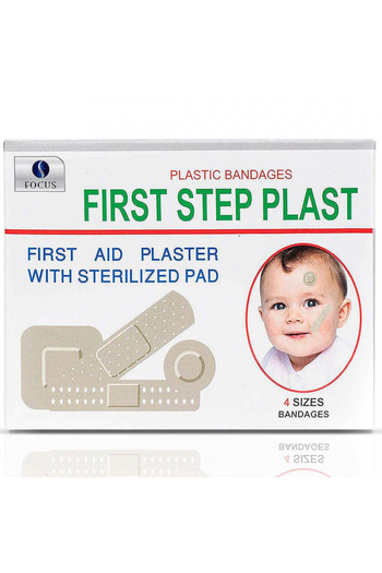 First Step Mixed Plastic Bandages, 100 pieces