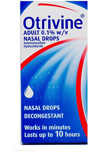 OTRIVIN 0.1 Nasal Drops, 10 Ml