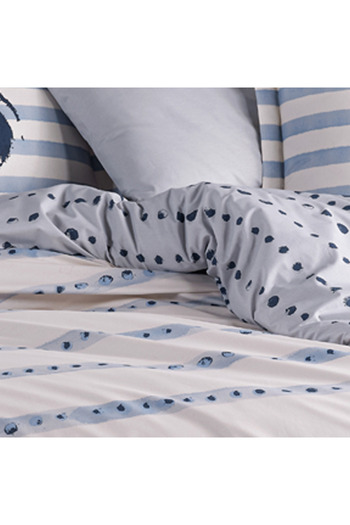 Hobby home collection Squall Deniz - Poplin Double Duvet Cover Set