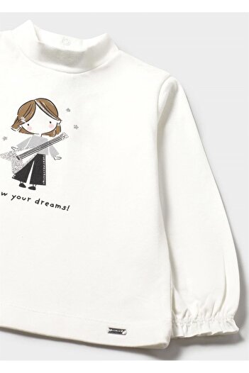 MAYORAL Baby Girl Printed Blouse Cream 2073