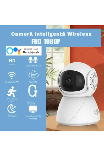 Focus Camera supraveghere microfon bidirectional alb Q