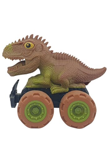 Birlik Oyuncak Friction Powered Dinosaur Cars 4-Pack - 12 cm - Triceratops & Stegosaurus & Triceratops & Parasaurolophus