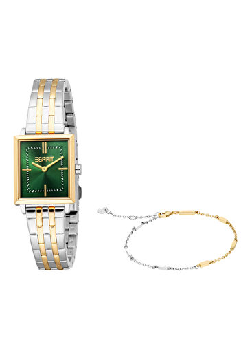 Esprit Women's Silver/Gold Watch | Es1l499m0055