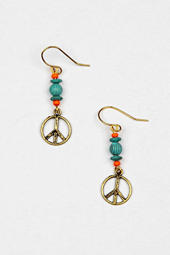 Lila Rosa Ethnic Authentic Earrings