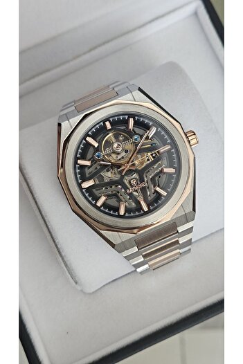 Raymond Rym-311656 Automatic Men's Watch - Steel Case and Strap - 2 Years Warranty Ipr-Bk