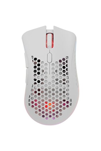 white shark Mouse Gaming Wireless LIONEL, 10.000 DPI, RGB LED, Alb