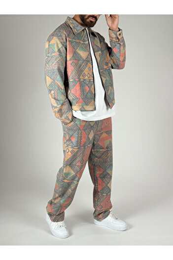COCOPELLI Ethnic Patterned Men's Suit