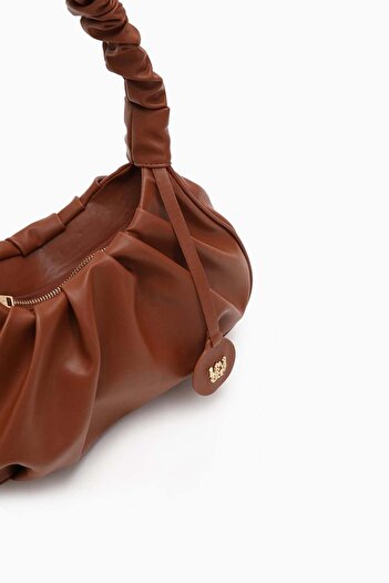 Levidor Tan Drawstring Shoulder Bag