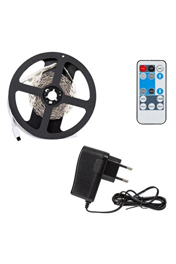 SHOPIENS Bandă luminoasă LED autoadezivă 4000K 12V, 3m, telecomandă inclusă, MYONNA IT & E-COMMERCE
