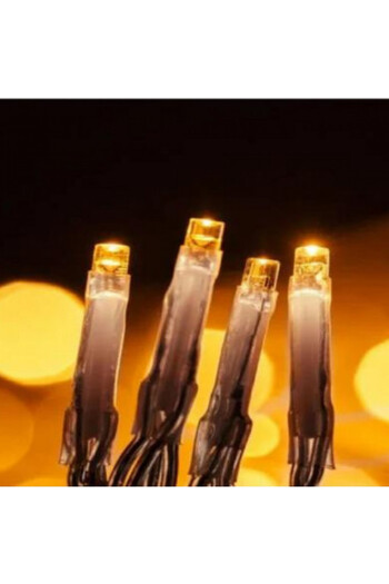 OEM LED Light Installation with 500 Warm White Bulbs, Transparent Cable, Extendable 24.95 m