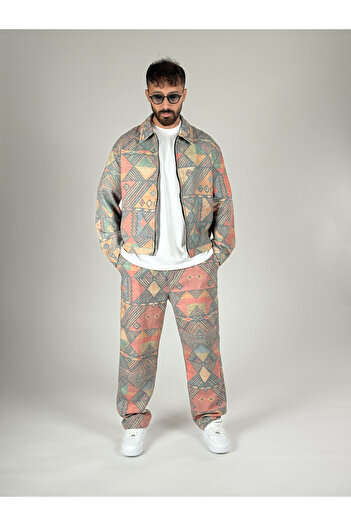 COCOPELLI Ethnic Patterned Men's Suit