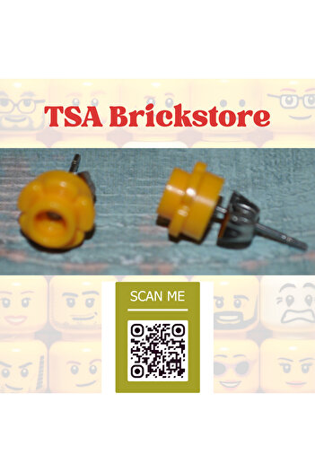 TSA Brickstore Flower 1x1 Round Plate Earring