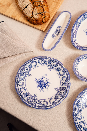 Fecra Majestic Blue 14 Parça Kahvaltı Takımı