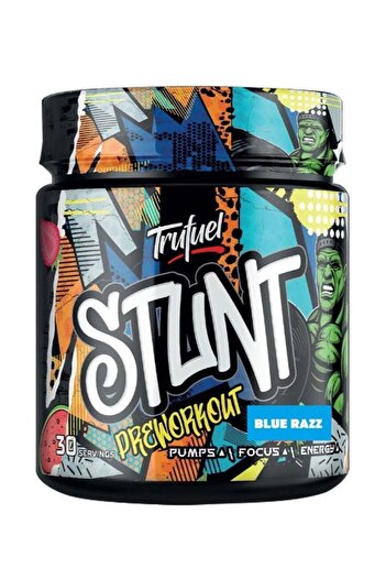 Trufuel Stunt Pre-workout, Blue Razz 30 Servings