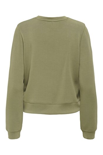 ONLY Women's Khaki Onlmaya L/S Modal Top Jrs Sweatshirt 15361163-Mermaid