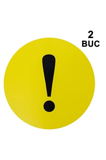 SHOPIENS Indicator Sticker, New Driver Model, Set of 2 Pieces, Diameter 20cm, Yellow