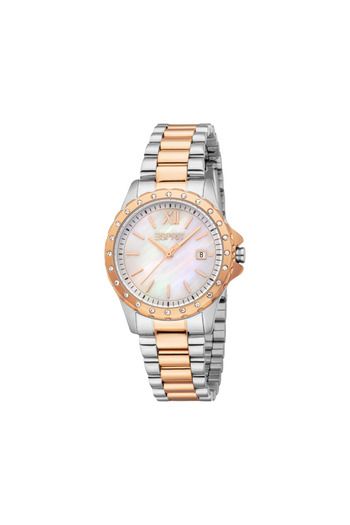 Esprit Women's Silver/Rose Gold Watch | Es1l522m0085
