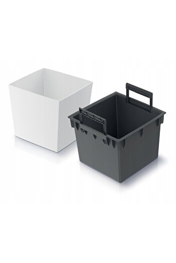Other Square low flowerpot URBI DURS240L | White