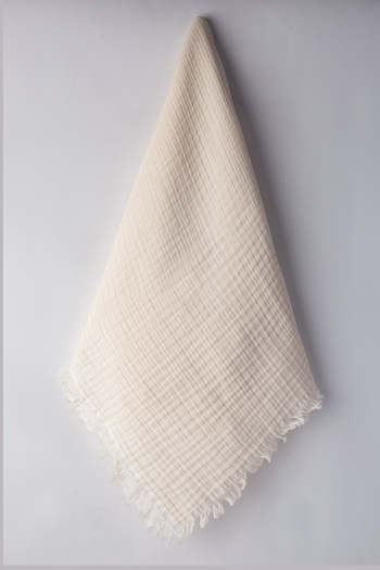 Cevval 100% Cotton with Tassel Edges 4 Layers 230 Grams 115 X100 cm Multi-Purpose Muslin Baby Blanket