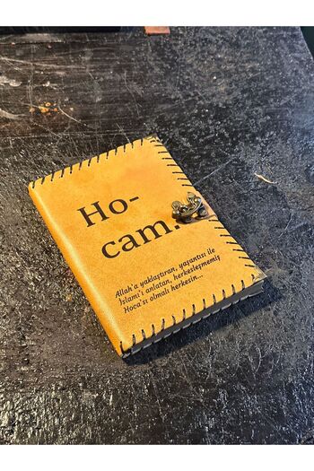 zarif atölye Hocam Written Leather Notebook Teacher's Day Gift