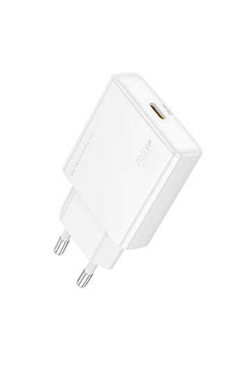 Borofone "BN23" mains charger, Quick Charge 20W, 1 x USB Type-C, white