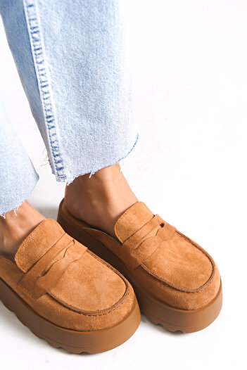 Riccon Arionelth Women's Slippers 0012128 Tan