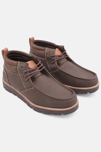 Weatherproof Men Lace Up Casual Shoes, Brown