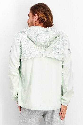 adidas Men Sportswear Fit Long Sleeves Marathon Jacket, Light Green