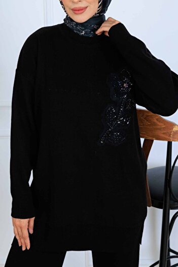 benguen Processing Detail Knitwear Set S1067 Black
