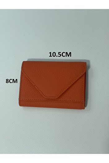 Nevgiss Aksesuar 2 Compartment Magnet Closure Accordion Real Leather Wallet
