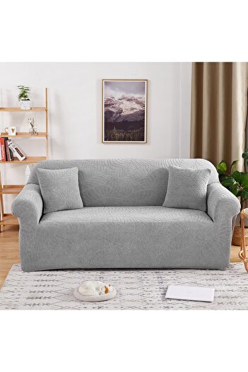 Faiend Jacquard 3-Seater Anthracite Elastic Sofa Cover |   Elastic Seat Cover |   Seat Cover