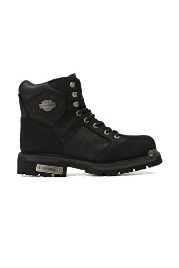 Harley Davidson Μαύρα Ανδρικά Μποτάκια 025M100530-Μαύρο-Δερμάτινο