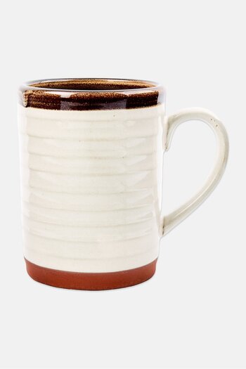 Gibson Home Terracota Mug 547ml, Cream