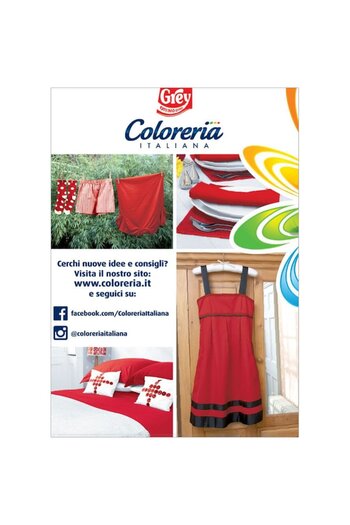 coloreria italiana Rosso Tulipano textile paint, color Red, 350 g