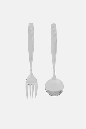 Farberware 12 Pieces Stainless Steel Tablespoons And Dinner Forks Set, Silver