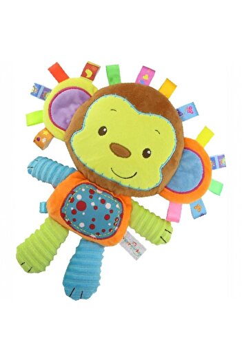 Malvys Malvys® Sensory Toy – Plush Monkey “Mimo” 25 cm, Educational Toy for Babies