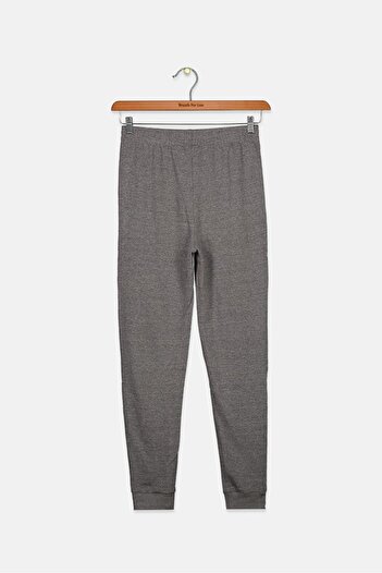 Puma Kids Boy Printed Logo Jogger Pants, Charcoal Heather