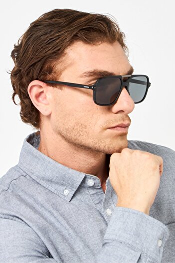 Carrera Men 207880RZZ58M9 Aviator Sunglasses, Black