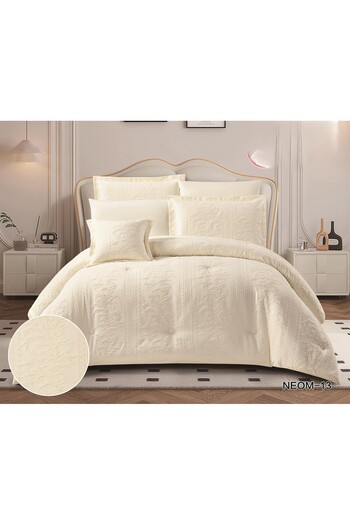 Roshen New Jacquard double bed sheet made of luxurious microfiber, 7 pieces, the epitome of elegance and quality, size 260*240