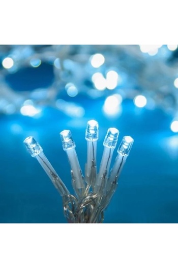OEM LED Curtain Light Installation, Cold Light, 200 Bulbs, 700 x 45 cm, Extendable, IP 44