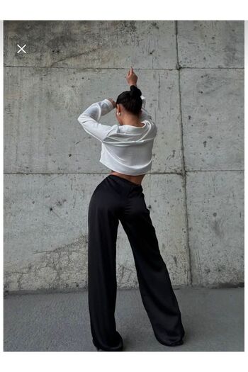 Basko fashion KADIN SATEN YÜKSEK BEL PANTALON