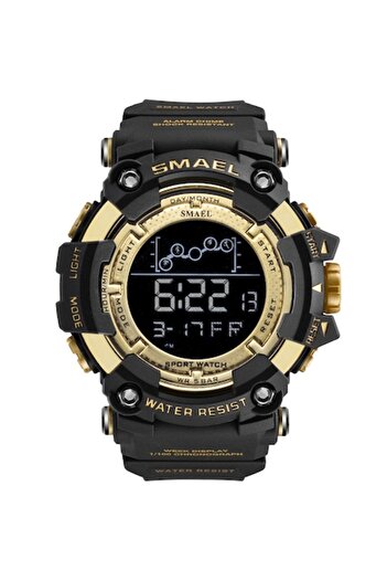 SMAEL Men's Wristwatch SMAEL, Quartz Mechanism, Shock-resistant, Digital, Dual Time, Alarm, Stopwatch, Gol