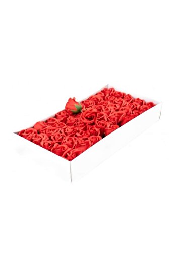 dalimag Soap Flowers Roses Red, Set of 50